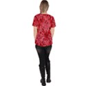 Background Abstract Surface Red Women s V-Neck Scrub Top View4