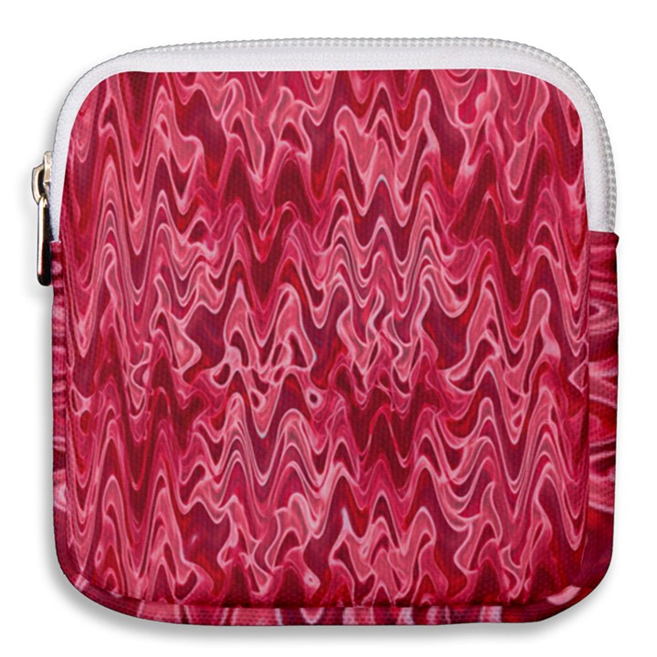 Background Abstract Surface Red Mini Square Pouch