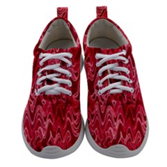 Background Abstract Surface Red Women Athletic Shoes by Wegoenart