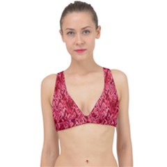 Background Abstract Surface Red Classic Banded Bikini Top