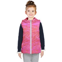 Background Abstract Texture Kids  Hooded Puffer Vest by Wegoenart