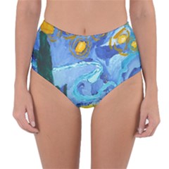 Painting Illustrations Vincent Van Gogh Reversible High-waist Bikini Bottoms by Wegoenart