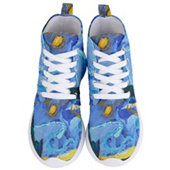 Painting Illustrations Vincent Van Gogh Women s Lightweight High Top Sneakers by Wegoenart