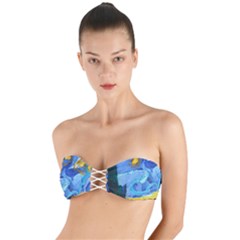 Painting Illustrations Vincent Van Gogh Twist Bandeau Bikini Top by Wegoenart