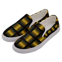 Background Pattern Desktop Metal Gold Golden Men s Canvas Slip Ons by Wegoenart