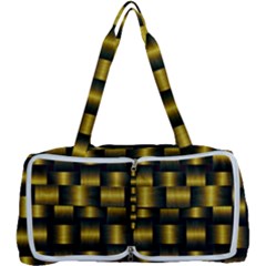 Background Pattern Desktop Metal Gold Golden Multi Function Bag by Wegoenart