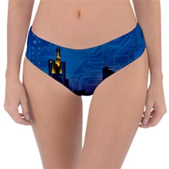 Smart City Circuit Board Reversible Classic Bikini Bottoms by Wegoenart