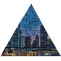 Smart City Circuit Board Wooden Puzzle Triangle View1