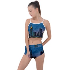 Smart City Circuit Board Summer Cropped Co-ord Set