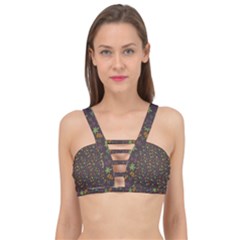 Tribal Leaves House Art Tribal Art Cage Up Bikini Top