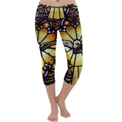 Spain Catalonia Montserrat Church Capri Yoga Leggings by Wegoenart