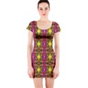 Abstract 41 Short Sleeve Bodycon Dress View1