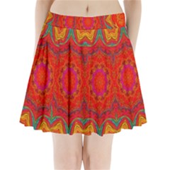 Background Pattern Surface Texture Pleated Mini Skirt