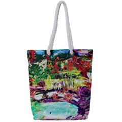 Southern California 1 1 Full Print Rope Handle Tote (small) by bestdesignintheworld