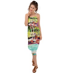 Southern California 1 1 Waist Tie Cover Up Chiffon Dress