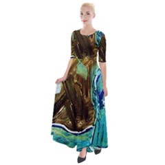 Horsy Half Sleeves Maxi Dress