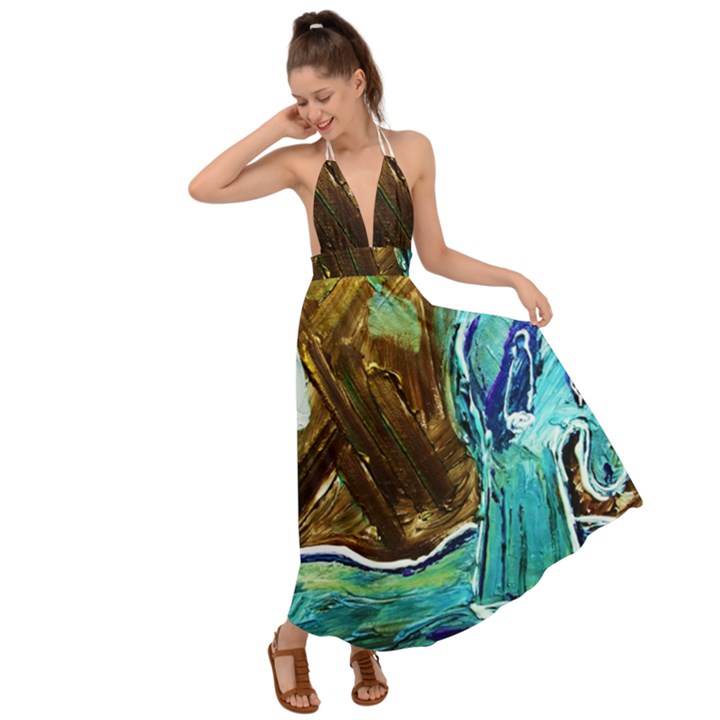 Horsy Backless Maxi Beach Dress