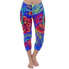 Poppies Capri Winter Leggings 