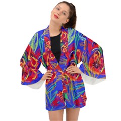 Poppies Long Sleeve Kimono