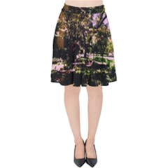 Hot Day In Dallas 3 Velvet High Waist Skirt by bestdesignintheworld