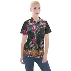 Wild Swans Women s Short Sleeve Pocket Shirt