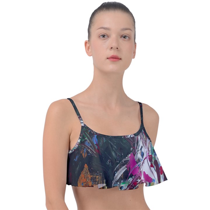 Wild Swans Frill Bikini Top