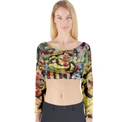 Little Bird 1 1 Long Sleeve Crop Top by bestdesignintheworld