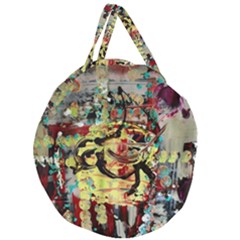 Little Bird 1 1 Giant Round Zipper Tote by bestdesignintheworld