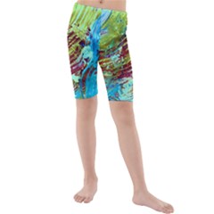 June Gloom 12 Kids  Mid Length Swim Shorts by bestdesignintheworld