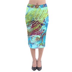 June Gloom 12 Velvet Midi Pencil Skirt by bestdesignintheworld