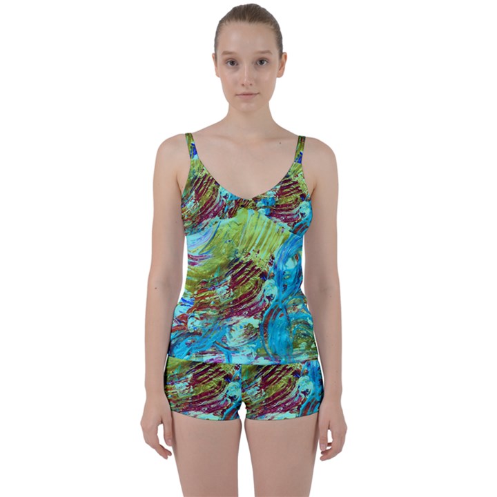 June Gloom 12 Tie Front Two Piece Tankini