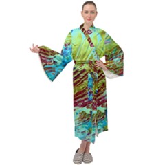 June Gloom 12 Maxi Velour Kimono