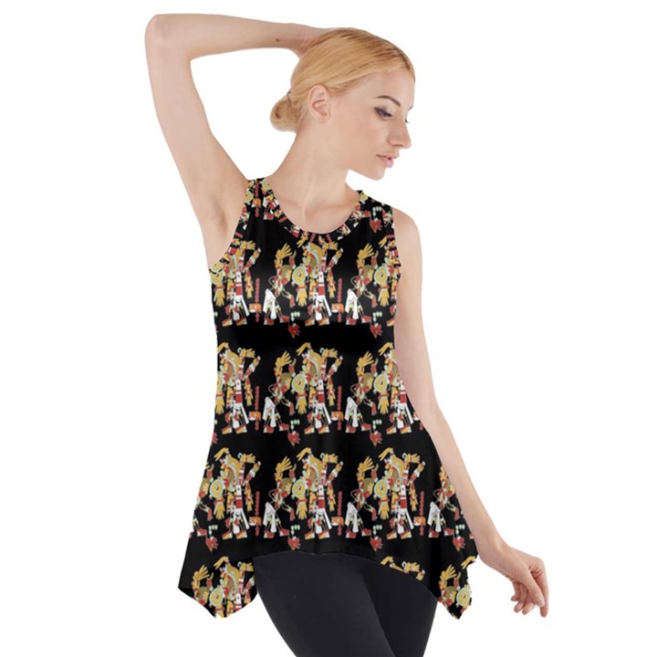 Aztec 5 Side Drop Tank Tunic