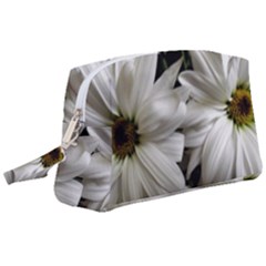 Daisies Wristlet Pouch Bag (large) by bestdesignintheworld