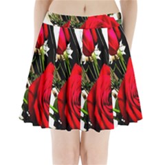 Roses 1 1 Pleated Mini Skirt by bestdesignintheworld