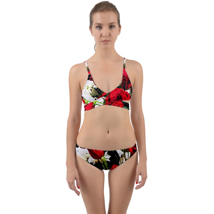 Roses 1 1 Wrap Around Bikini Set