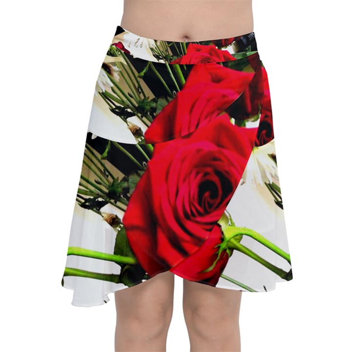 Roses 1 1 Chiffon Wrap Front Skirt