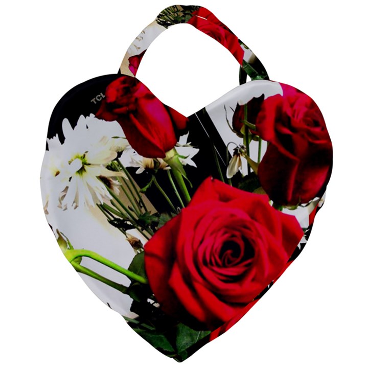 Roses 1 1 Giant Heart Shaped Tote