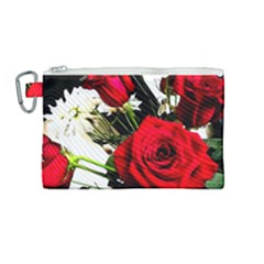 Roses 1 1 Canvas Cosmetic Bag (medium) by bestdesignintheworld