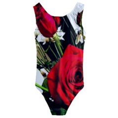 Roses 1 1 Kids  Cut-out Back One Piece Swimsuit by bestdesignintheworld