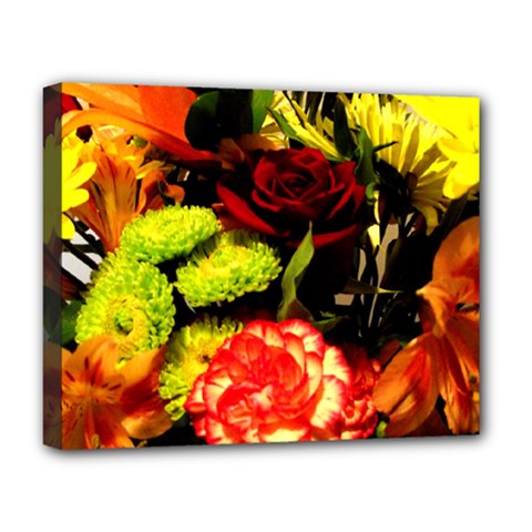 Flowers 1 1 Deluxe Canvas 20  X 16  (stretched) by bestdesignintheworld