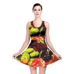 Flowers 1 1 Reversible Skater Dress by bestdesignintheworld