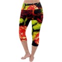 Flowers 1 1 Lightweight Velour Capri Yoga Leggings View4