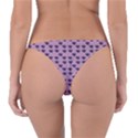 Pansies Pink Pattern Reversible Bikini Bottom View2