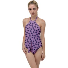 Pansies Pink Pattern Go With The Flow One Piece Swimsuit by snowwhitegirl