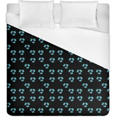 Aqua Pansies Duvet Cover (king Size) by snowwhitegirl