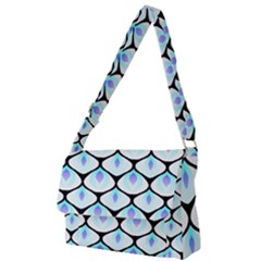 White Dragon Full Print Messenger Bag