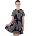 Jungle Short Sleeve Shoulder Cut Out Dress  View1