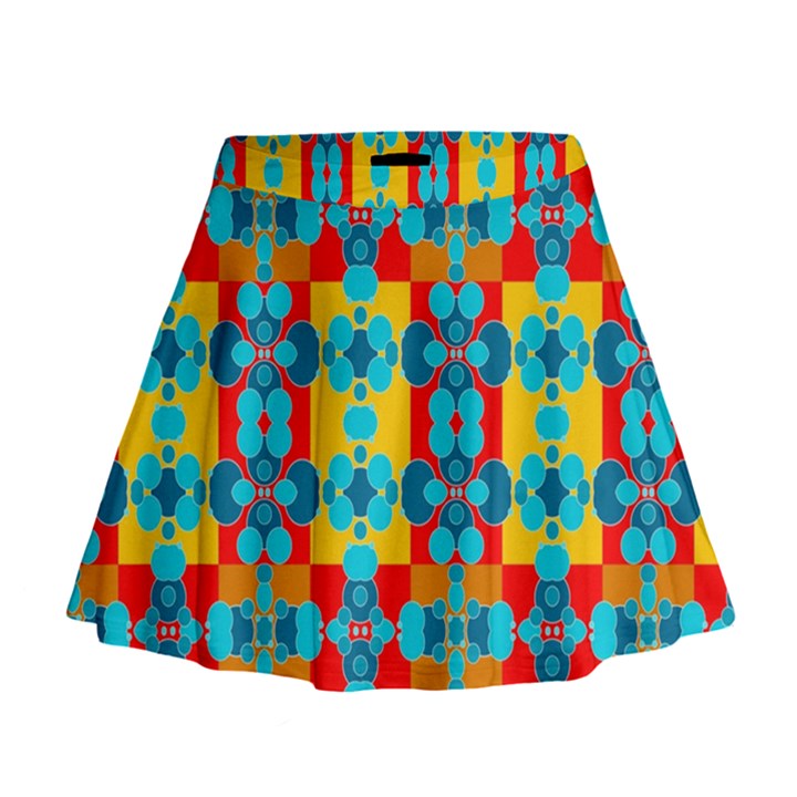 Pop Art  Mini Flare Skirt