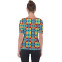 Pop Art  Shoulder Cut Out Short Sleeve Top View2